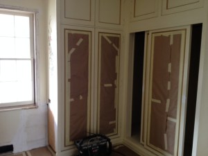 More closet paint prep